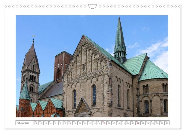 Produktbild: Ribe, D&auml;nemarks alte Stadt mit Mittelaltercharme und Wikinger-Vergangenheit (Wandkalender 2026 DIN A3 quer), CALVENDO Monatskalender