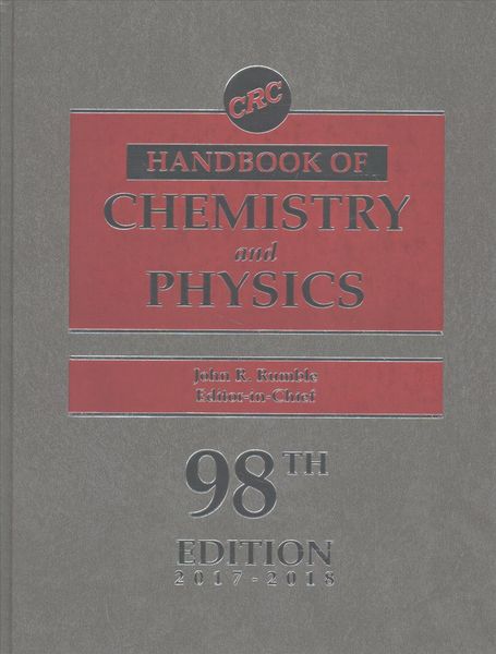 Produktbild: CRC Hdb of Chemistry and Physics, 98th Ed.