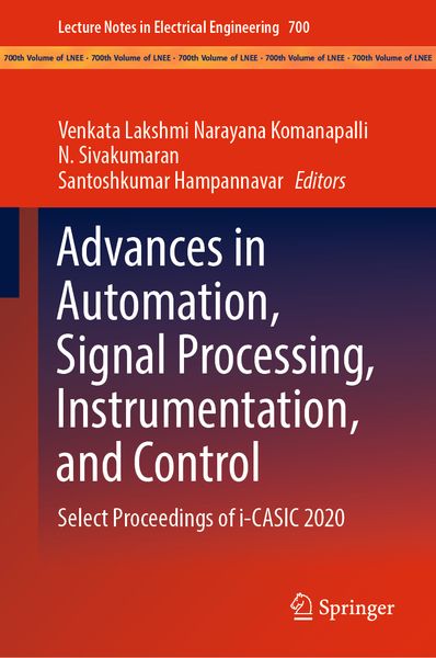 Produktbild: Advances in Automation, Signal Processing, Instrumentation, and Control