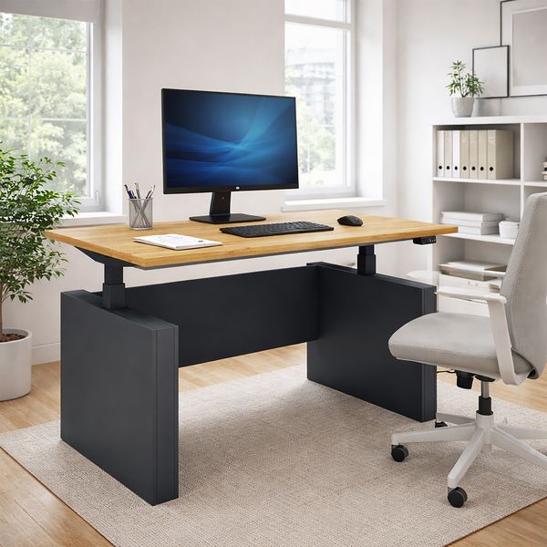 Produktbild: Schreibtisch h&ouml;henverstellbar Salia 140x80