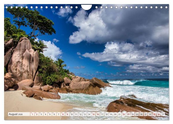 Produktbild: Die Seychellen - ganz nah am Paradies (Wandkalender 2026 DIN A4 quer), CALVENDO Monatskalender