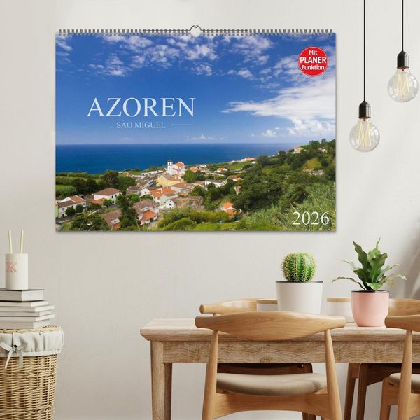 Produktbild: Azoren - S&atilde;o Miguel (Wandkalender 2026 DIN A2 quer), CALVENDO Monatskalender