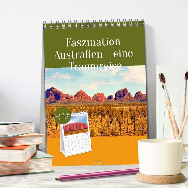 Produktbild: Faszination Australien - eine Traumreise (Tischkalender 2027 DIN A5 hoch), CALVENDO Monatskalender