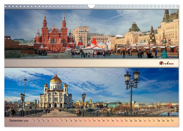 Produktbild: Europ&auml;ische Metropolen - Panoramen (Wandkalender 2026 DIN A3 quer), CALVENDO Monatskalender