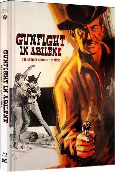 Produktbild: Gunfight in Abilene - Der Sheriff schie&szlig;t zur&uuml;ck - Mediabook - Limited Edition (Blu-ray+DVD)