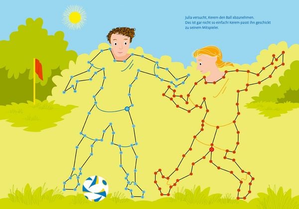 Produktbild: Total bunt von Punkt zu Punkt. Fu&szlig;ball. Von 1 bis 100