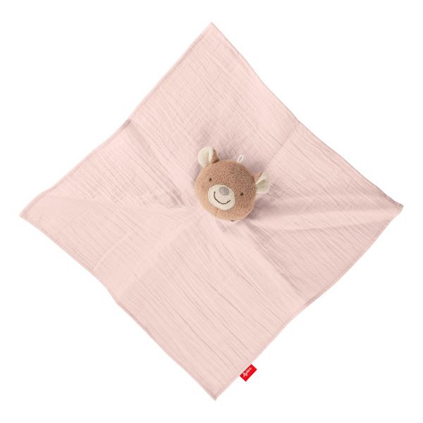 Produktbild: Sigikid 31262 - Baby Schnuffeltuch B&auml;r, rosa, Baumwoll-Musselin, sigibaby