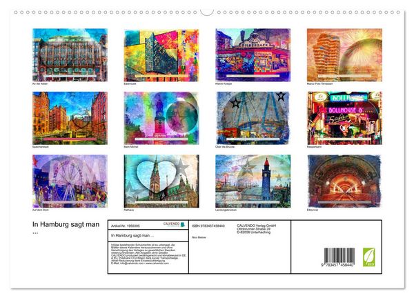 Produktbild: In Hamburg sagt man ... (hochwertiger Premium Wandkalender 2026 DIN A2 quer), Kunstdruck in Hochglanz