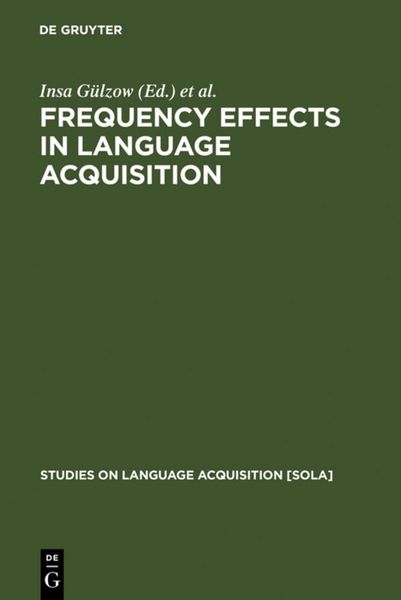 Produktbild: Frequency Effects in Language Acquisition