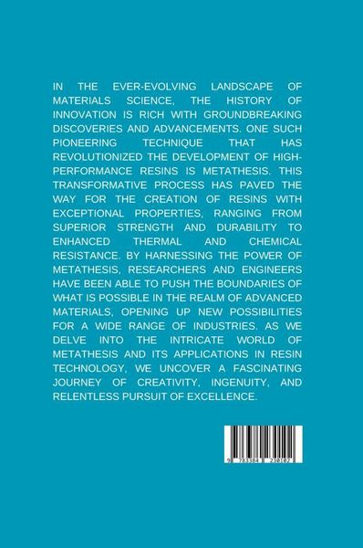 Produktbild: A History of Innovation: Pioneering Metathesis for High-Performance Resins