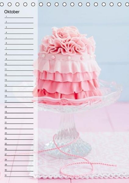 Produktbild: Geb&auml;ck-Couture K&uuml;chenplaner (Tischkalender immerw&auml;hrend DIN A5 hoch)
