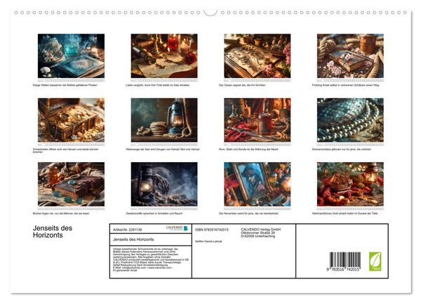 Produktbild: Jenseits des Horizonts (hochwertiger Premium Wandkalender 2026 DIN A2 quer), Kunstdruck in Hochglanz