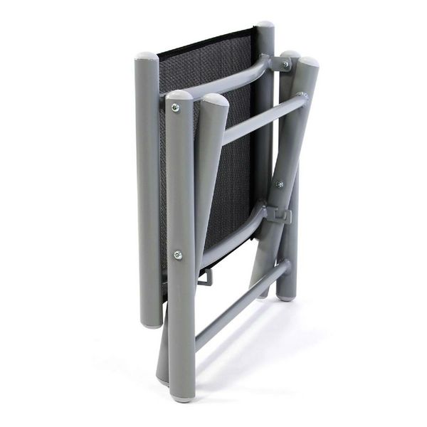 Produktbild: Fußteil zum Aluminiumstuhl, schwarz