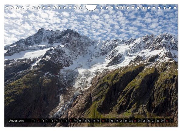 Produktbild: Fantastische Schweizer Bergwelt - Gipfel und Gletscher (Wandkalender 2026 DIN A4 quer), CALVENDO Monatskalender