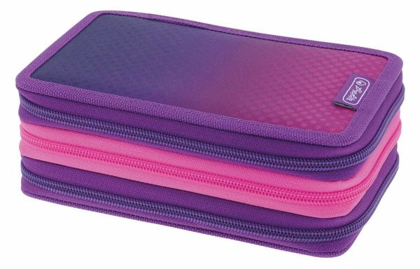 Produktbild: Herlitz Sch&uuml;leretui TriCase 31-teilig Dip Dye Pink/Purple