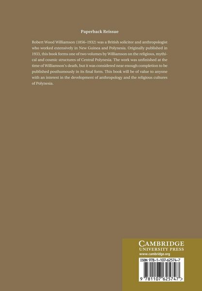 Produktbild: Religious and Cosmic Beliefs of Central Polynesia