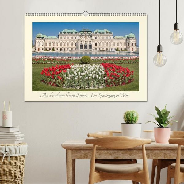 Produktbild: An der sch&ouml;nen blauen Donau - Ein Spaziergang in Wien (Wandkalender 2026 DIN A2 quer), CALVENDO Monatskalender