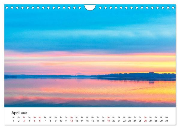 Produktbild: Traumhafter Chiemsee - eine kalendarische Reise (Wandkalender 2026 DIN A4 quer), CALVENDO Monatskalender
