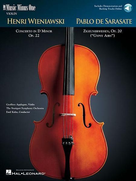 Produktbild: Wieniawski - Violin Concerto No. 2 in D Major, Op. 22 & Sarasate - Zigeunerweisen, Op. 20 Music Minus One Violin (Book/Online Audio)