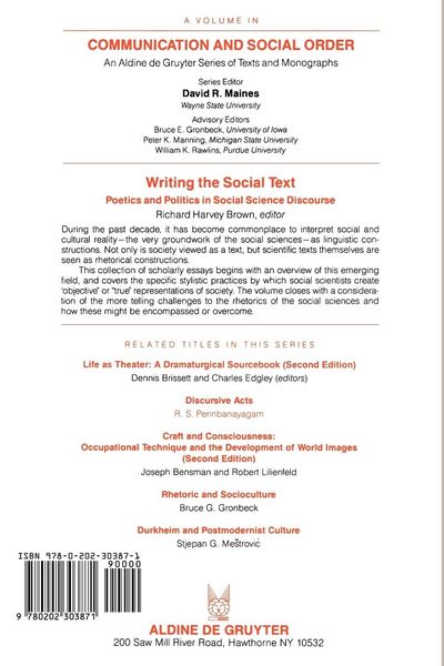 Produktbild: Writing the Social Text