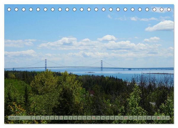 Produktbild: Lake Superior & Lake Michigan (Tischkalender 2026 DIN A5 quer), CALVENDO Monatskalender