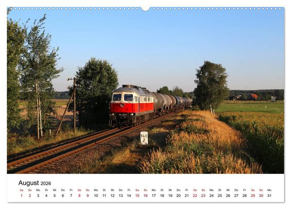 Produktbild: Unterwegs auf den Schienenwegen von Ostsachsen (hochwertiger Premium Wandkalender 2026 DIN A2 quer), Kunstdruck in Hochglanz