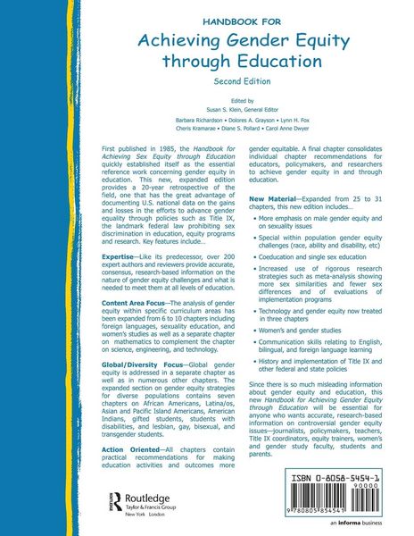 Produktbild: Handbook for Achieving Gender Equity Through Education