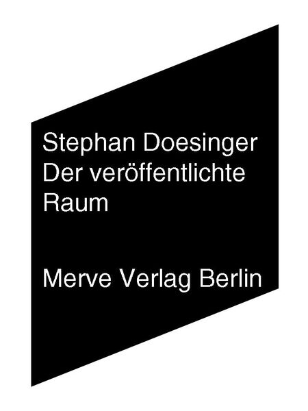 Produktbild: Der ver&ouml;ffentlichte Raum