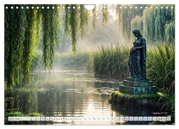 Produktbild: Fl&uuml;stern der Verg&auml;nglichkeit - Gothic Dark Nature Landschaften (Wandkalender 2026 DIN A4 quer), CALVENDO Monatskalender