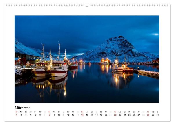 Produktbild: Magisches Nordland. Eine Reise in das Herz Skandinaviens (hochwertiger Premium Wandkalender 2026 DIN A2 quer), Kunstdruck in Hochglanz