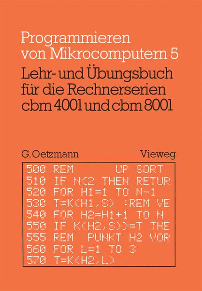 Produktbild: Lehr- und &Uuml;bungsbuch f&uuml;r die Rechnerserien cbm 4001 und cbm 8001