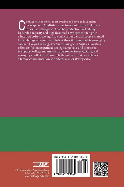 Produktbild: Conflict Management and Dialogue in Higher Education