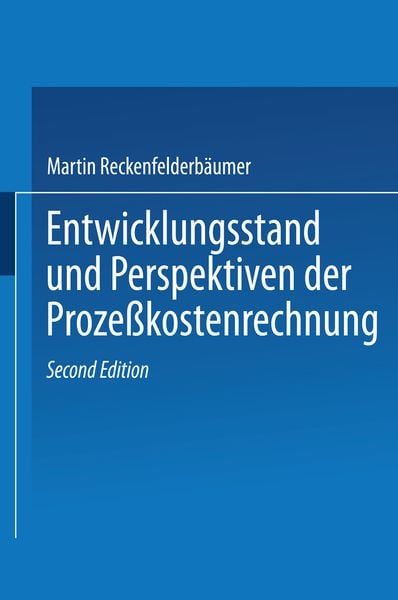 Produktbild: Entwicklungsstand und Perspektiven der Proze&szlig;kostenrechnung