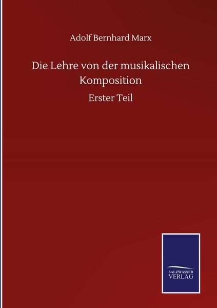 Produktbild: Die Lehre von der musikalischen Komposition