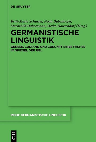Produktbild: Germanistische Linguistik