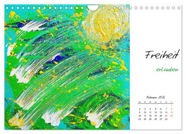 Produktbild: SeelenFreudeBilder - Strahlende Impulse zum Loslassen und Tr&auml;umen (Wandkalender 2026 DIN A4 quer), CALVENDO Monatskalender