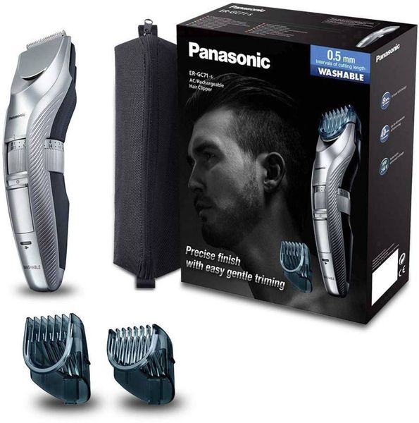 Panasonic Haarschneider abwaschbar Silber