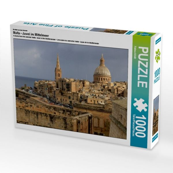 Produktbild: CALVENDO Puzzle Ein Motiv aus dem Kalender Malta - Juwel im Mittelmeer | 1000 Teile Lege-Gr&ouml;&szlig;e 64x48cm Foto-Puzzle f&uuml;r gl&uuml;ckliche Stunden
