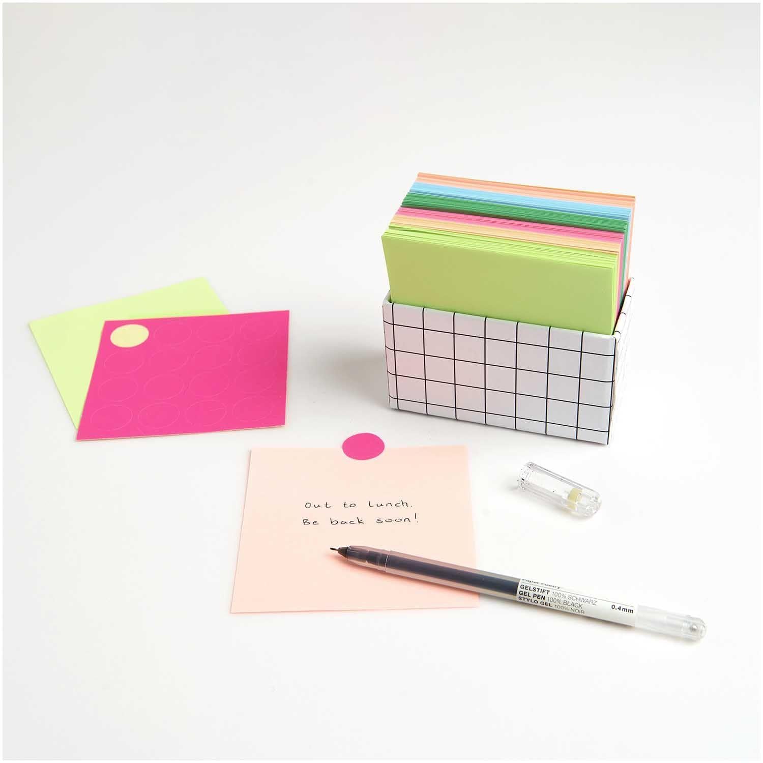 Produktbild: Notizzettel-Box Multicolor, MIX, 400 Blatt, 9 x 9 cm