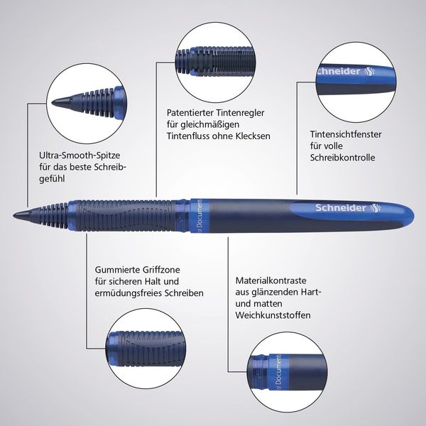 Produktbild: Schneider Tintenroller One Business, 0.6 mm, 4er Set