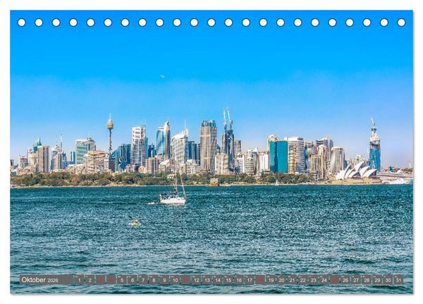 Produktbild: Australien - Metropolen &bull; Outback &bull; Regenwald &bull; Koalas (Tischkalender 2026 DIN A5 quer), CALVENDO Monatskalender
