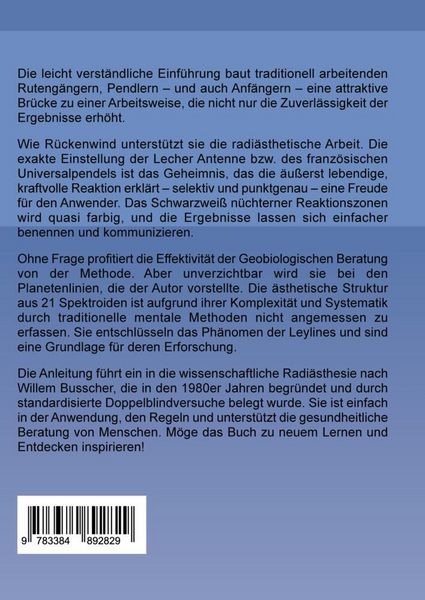 Produktbild: Praktische Einf&uuml;hrung in die Wissenschaftliche Radi&auml;sthesie