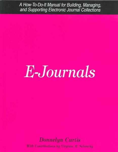 Produktbild: E- Journals a How-To-Do-It Man