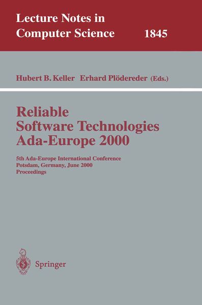 Produktbild: Reliable Software Technologies Ada-Europe 2000