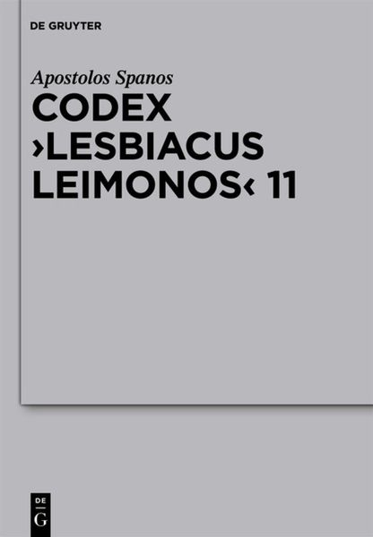 Produktbild: Codex Lesbiacus Leimonos 11