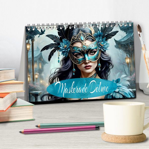Produktbild: Maskerade Deluxe (Tischkalender 2026 DIN A5 quer), CALVENDO Monatskalender