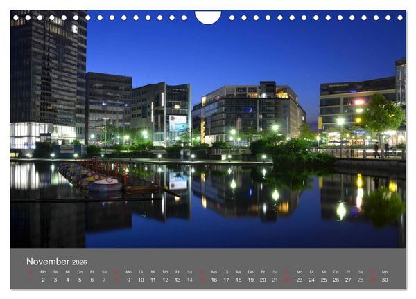 Produktbild: K&Ouml;LN BEI NACHT (Wandkalender 2026 DIN A4 quer), CALVENDO Monatskalender