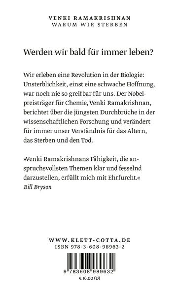 Produktbild: Warum wir sterben