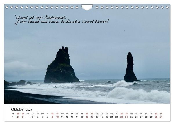 Produktbild: Islandherzen (Wandkalender 2027 DIN A4 quer), CALVENDO Monatskalender