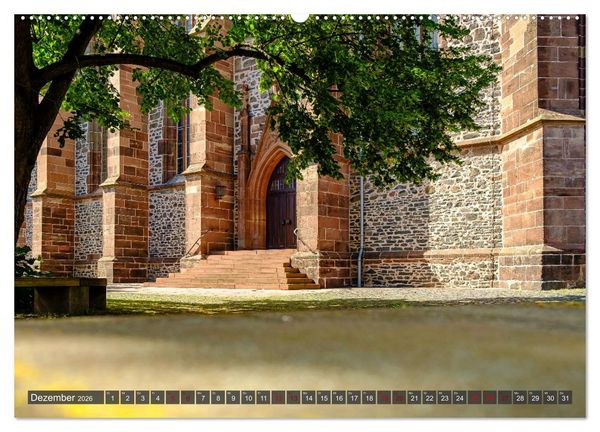 Produktbild: Ein Blick auf Homberg an der Efze in Farbe (Wandkalender 2026 DIN A2 quer), CALVENDO Monatskalender